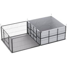 7-Panel Convertible Dog Whelping Box & Playpen -- Safe, Spacious, and Built for  Growing Pups