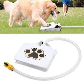 Step-on Activated Outdoor Dog Water Fountain & Sprinkler (Option: White)