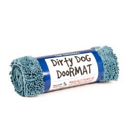 Dirty Dog Door Mat (Color: Pacific Blue, size: medium)