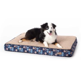 Superior Orthopedic Dog Bed (Color: Navy blue, size: medium)