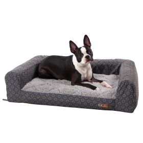 Air Sofa Pet Bed Geo Flower (Color: Gray, size: small)