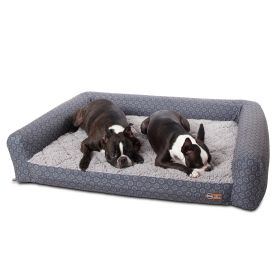 Air Sofa Pet Bed Geo Flower (Color: Gray, size: medium)
