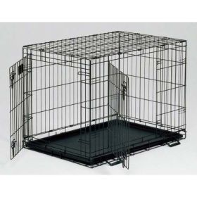 Life Stages Double Door Dog Crate (size: 22" x 13" x 16")